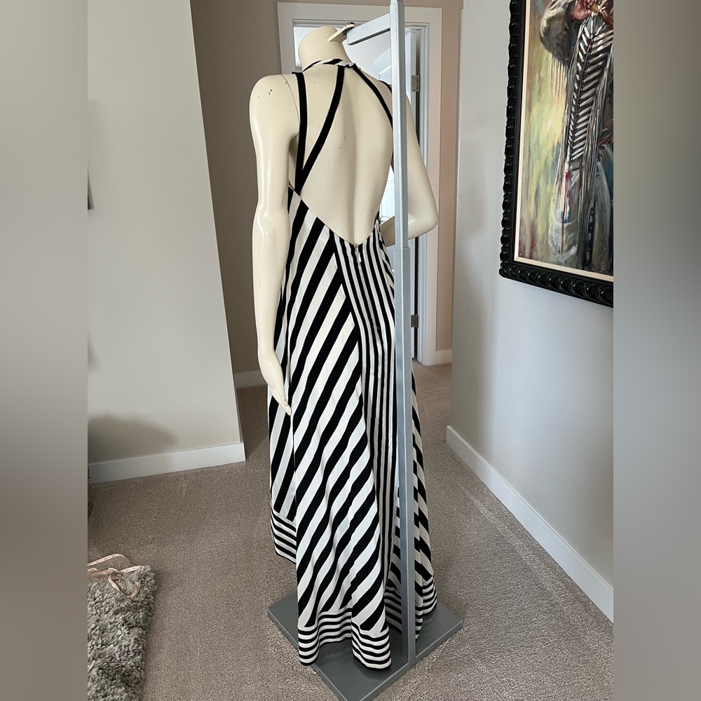 BCBGMAXAZRIA Gia High-Low Silk Maxi Dress – Size 0 - Picture 8 of 16